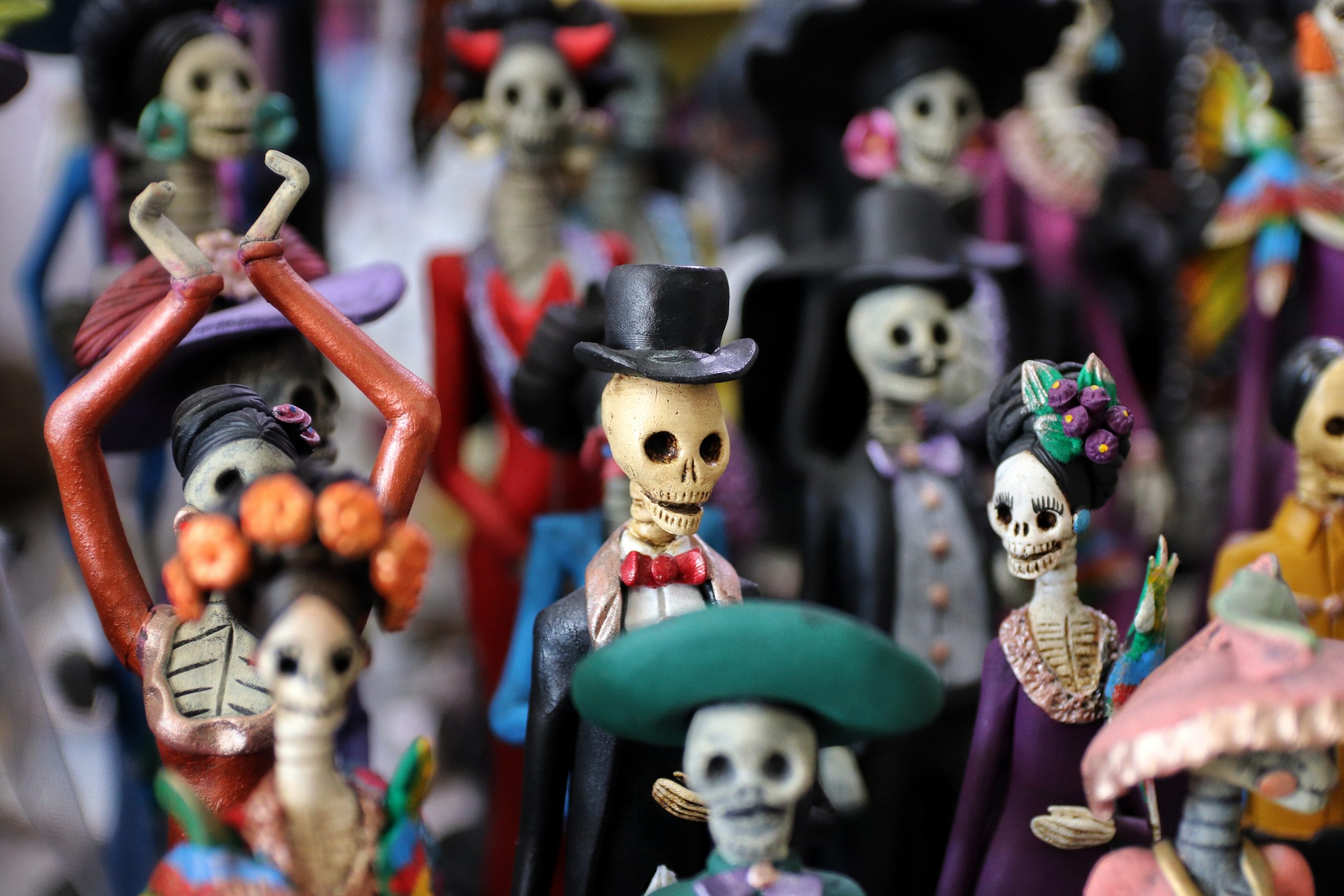 skeleton figurines